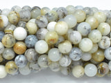 Dendritic Opal Beads, Moss Opal, 6mm (6.3mm) Round-Gems: Round & Faceted-BeadXpert
