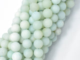Matte Amazonite Beads, Round, 8mm-Gems: Round & Faceted-BeadXpert