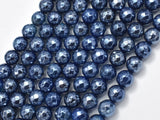 Mystic Coated Blue Agate, 8mm Faceted Round, AB Coated-Agate: Round & Faceted-BeadXpert