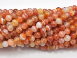 Natural Banded Agate, Striped Agate, 6mm (6.3mm)-Gems: Round & Faceted-BeadXpert