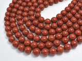 Red Jasper Beads, 8mm (8.7mm), Round Beads-BeadXpert