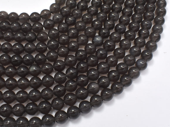 Ice Rainbow Obsidian Beads, 6mm (6.5mm)-Gems: Round & Faceted-BeadXpert