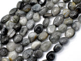 Hawk Eye Beads, Approx 6x8mm Nugget Beads-Gems: Nugget,Chips,Drop-BeadXpert