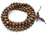 Tiger Skin Sandalwood Beads, 8mm Round Beads-Wood-BeadXpert