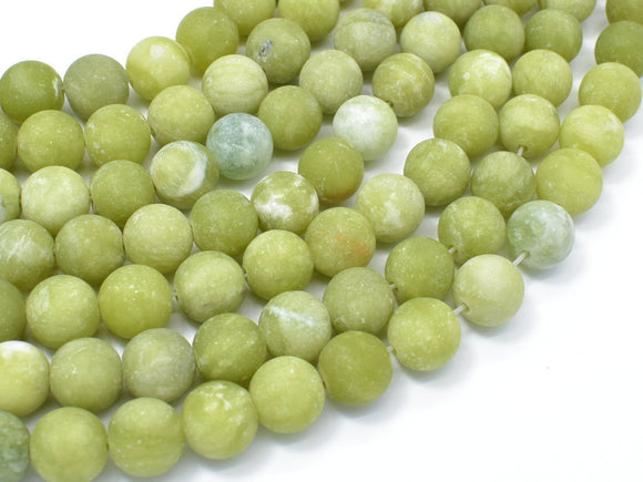 Matte Jade Beads, 10mm (10.5mm) Round Beads-Gems: Round & Faceted-BeadXpert