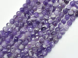 Amethyst, Dog Tooth Amethyst, 6mm, Faceted Round-BeadXpert