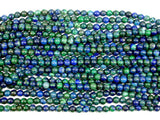 Azurite Malachite Beads, 4mm (4.3mm) Round-BeadXpert