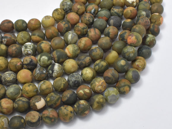 Matte Rhyolite Beads, 8mm, Round Beads-Gems: Round & Faceted-BeadXpert
