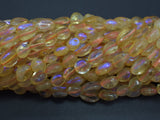 Mystic Coated Citrine Beads, AB Coated, 6x8mm Nugget-Gems: Nugget,Chips,Drop-BeadXpert
