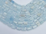 Aquamarine 7x11mm Faceted Tube-BeadXpert