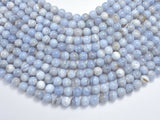 Blue Chalcedony, Blue Lace Agate, 8mm Round-BeadXpert