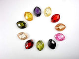 CZ beads,13x18mm Faceted Marquoise-Cubic Zirconia-BeadXpert