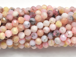 Pink Opal Beads, 3.4mm Micro Faceted-Gems: Round & Faceted-BeadXpert