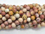 African Agate, 8mm, Round, 15.5 Inch-BeadXpert