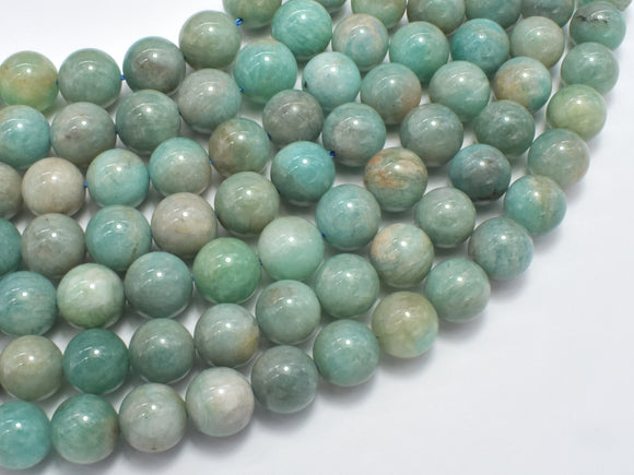 Russian Amazonite Beads, 10mm Round-Gems: Round & Faceted-BeadXpert