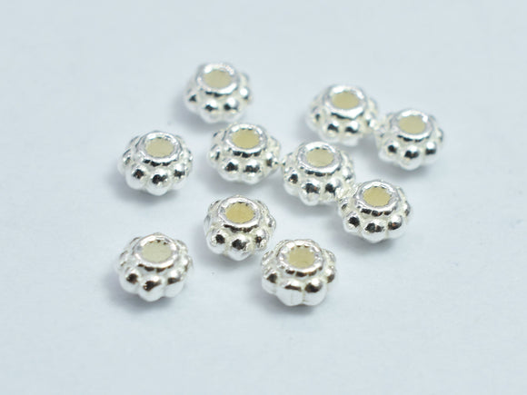 20pcs 925 Sterling Silver Beads, 3mm Rondelle Spacer Beads-BeadXpert