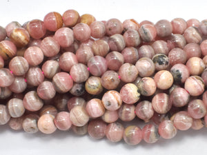 Rhodochrosite, 5mm (4.5mm), Round-BeadXpert