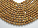 Wood Jasper Beads, Round, 10mm, 15.5 Inch-BeadXpert