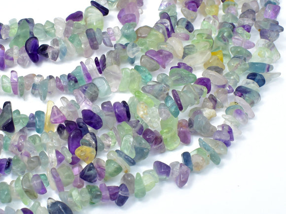 Fluorite Beads, Rainbow Fluorite, 4-10mm Chips Beads-BeadXpert