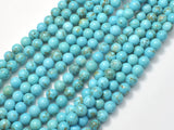 Turquoise Howlite - Blue, 6mm, Round-BeadXpert