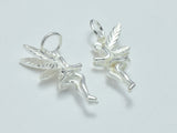 1pc 925 Sterling Silver Charms, Fairy Charms, 20x8mm-BeadXpert