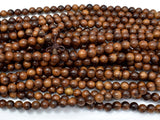Black Rosewood Beads, 8mm Round Beads, 33 Inch-Wood-BeadXpert