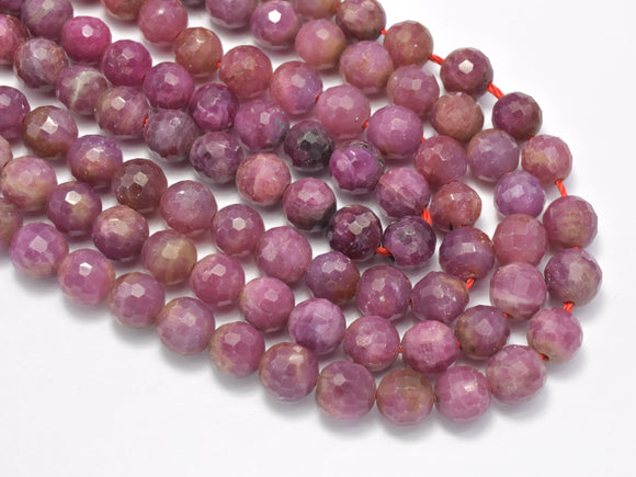 Ruby Beads, 6mm Faceted Round Beads, 18 Inch-Gems: Round & Faceted-BeadXpert