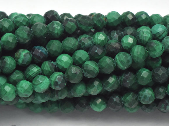 Natural Malachite Beads, 3mm Micro Faceted-BeadXpert