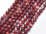 Red Fire Agate, 8mm Round Beads-BeadXpert