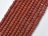 Red Jasper Beads, 4x6mm Faceted Rondelle-Gems:Assorted Shape-BeadXpert