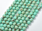 Shell Turquoise Howlite-Green, 8mm (8.5mm)-BeadXpert