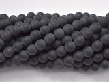 Matte Black Onyx Beads, Round, 8mm-Gems: Round & Faceted-BeadXpert