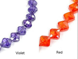 CZ beads, 6 x 6 mm Faceted Diamond Beads-Cubic Zirconia-BeadXpert
