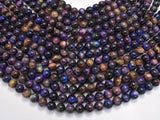 Tiger Eye - Purple, 8mm, Round-BeadXpert