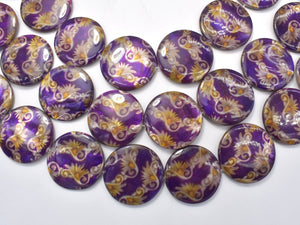 Mother of Pearl Beads, Shell, 30mm Coin Beads-Gems: Round & Faceted-BeadXpert