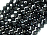 Black Onyx Beads, 8mm (7.5mm) Star Cut Faceted Round-Gems: Round & Faceted-BeadXpert