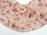 Red Hematoid Quartz, 8mm, Round, 16 Inch-BeadXpert