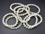 Moonstone Beads, Light Gray Moonstone Bracelet, 8mm Round Beads-Gems: Round & Faceted-BeadXpert