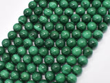 Natural Malachite, 8mm Round Beads-Gems: Round & Faceted-BeadXpert