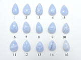 Blue Lace Agate Cabochon, Teardrop, Approx. (11-16)mmx(14-24)mm, Size vary-BeadXpert