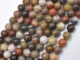 Petrified Wood, 8mm (8.5mm) Round-Gems: Round & Faceted-BeadXpert