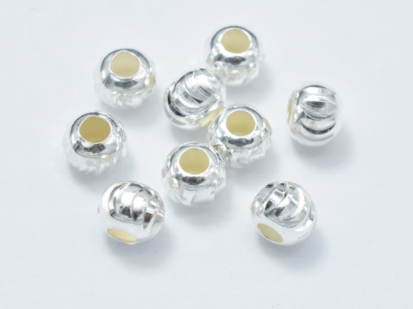 10pcs 5mm 925 Sterling Silver Beads, 5mm x 4.2mm Rondelle Beads-Metal Findings & Charms-BeadXpert