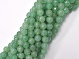 Green Aventurine Beads, 8mm Faceted Round Beads-BeadXpert