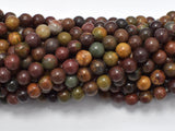 Picasso Jasper Beads, 6mm Round Beads-BeadXpert