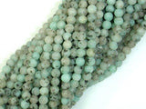 Matte Sesame Jasper Beads, Kiwi Jasper, 4mm (4.5mm) Round Beads-Gems: Round & Faceted-BeadXpert