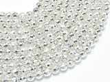 Hematite Beads-Silver, 6mm Faceted Round-Gems: Round & Faceted-BeadXpert