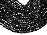 Black Onyx Beads, 8mm (7.5mm) Star Cut Faceted Round-Gems: Round & Faceted-BeadXpert