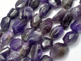 Amethyst, Approx 12 x(12- 18) mm Faceted Nugget Beads-Gems: Nugget,Chips,Drop-BeadXpert