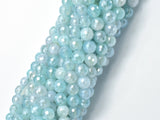 Mystic Coated Agate-Light Blue, 6mm Faceted Round-Agate: Round & Faceted-BeadXpert