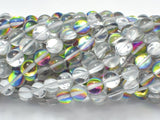 Mystic Aura Quartz-Silver, Rainbow, 8mm Round-Gems: Round & Faceted-BeadXpert